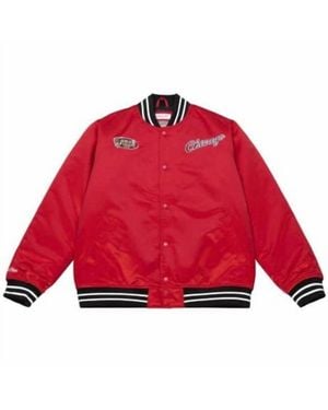 Mitchell & Ness Nba Chicago Bulls Heavyweight Jacket - Red