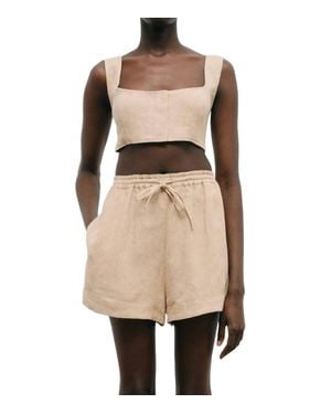 LeKasha Tabal Linen Short - Natural