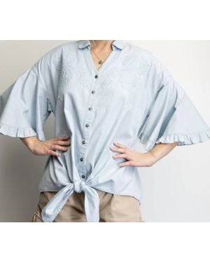 Easel Blouse - Blue