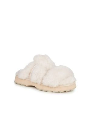 EMU Wobbecong Sheepskin Slides - White