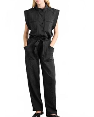 Isabel Marant Suzie Cap Sleeves Jumpsuit - Black