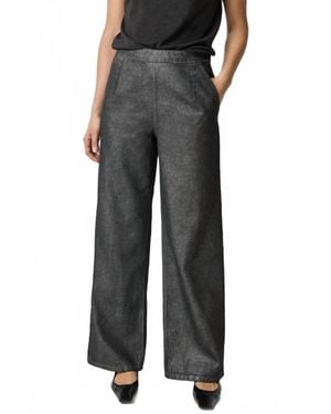 Lilla P Metallic Pant - Black