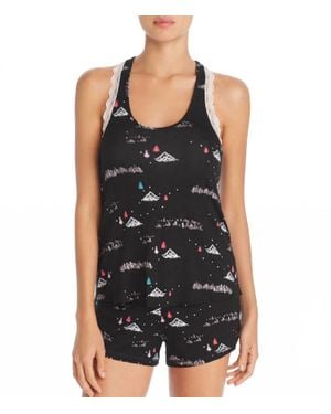 Honeydew Intimates Scoop Neck Tank And Shortie Pajama Set 2 Piece Set - Black