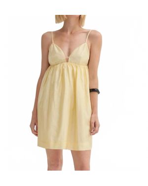 Crescent Sylvie Babydoll Mini Dress - Natural