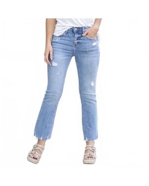 LOVERVET High Rise Kick Flare Jeans - Blue