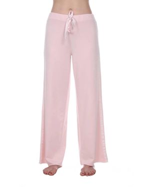 PJ Harlow Kimber Long French Terry Wide Leg Pant - Pink