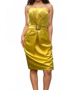 Nova Vogue Sunset Radiance Mini Dress - Yellow