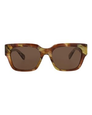 Chloé Square-Frame Recycled Acetate Sunglasses - Brown