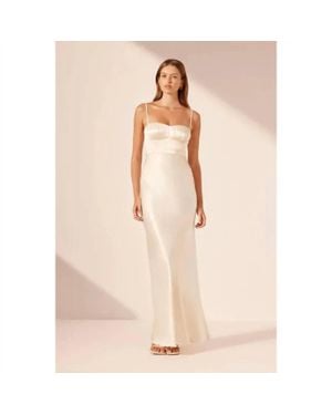 Shona Joy High Waist Maxi Skirt - Natural