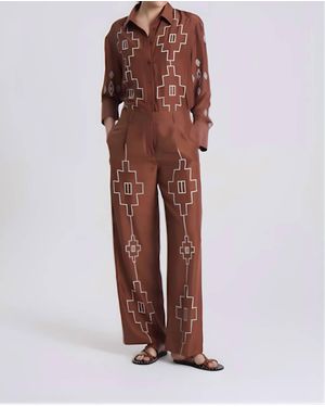 Maria Cher Mile Hile Jax Pants - Brown