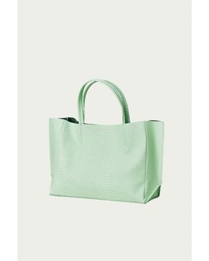Ampersand As Apostrophe Sideways Tote - Green