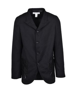 Comme des Garçons Unlined Polyester Blazer - Black