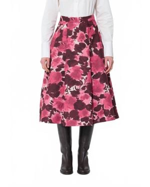 Tara Jarmon Joe Midi Skirt - Red