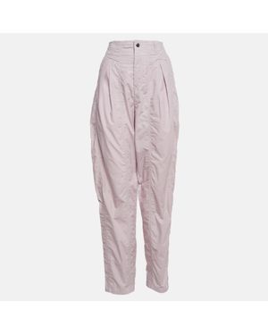 Isabel Marant Light Cotton Pleated Pants - Purple