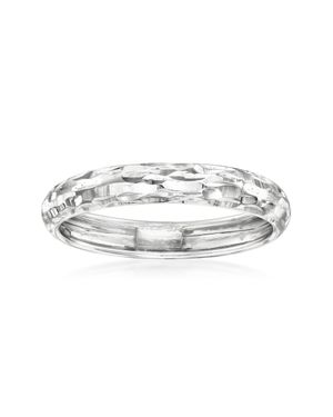 Ross-Simons Italian 14Kt Diamond-Cut Ring - Metallic