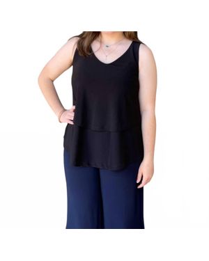 Artex Layered Tank Top - Blue
