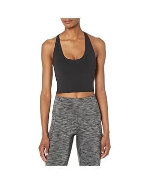 Prana Chakara Top Cropped Scoop Neck Avtivewear Frog232 - Black