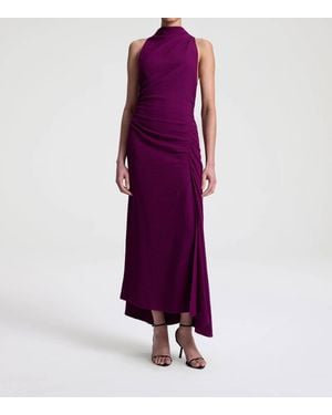A.L.C. Inez Textured Midi Dress - Purple