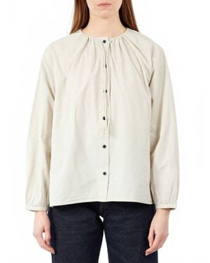 Toast Gathered Stripe Shirt - Natural