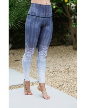 Onzie Graphic High-rise Midi Legging - Blue