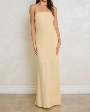 Dress Forum Wyeth Strapless Maxi Dress - Natural