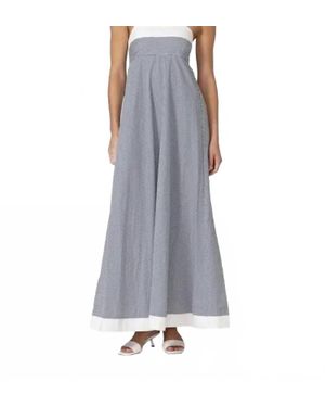 LUSANA Adrianna Maxi Dress - Blue