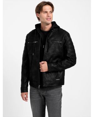Black Guess Jackets for Men | Lyst Black Guess Jackets for Men | Lyst