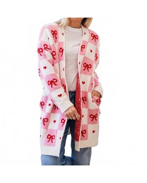 Blakeley Valentines Cloud Cardigan - Red