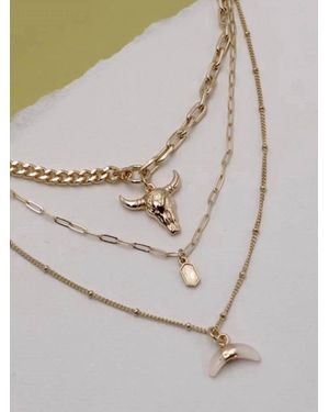 Wall to Wall Western Necklace - White