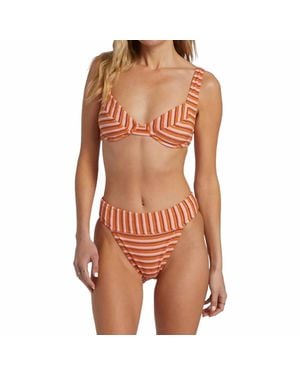 Billabong Tides Terry Tyler Underwire Bikini Top - Brown