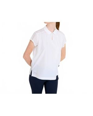 Abacus Sportswear Manga Cupsleeve Polo - White
