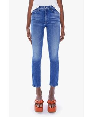 Mother Mid Rise Dazzler Ankle Jeans - Blue