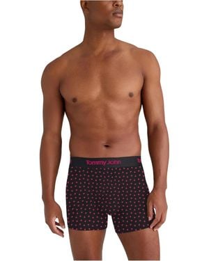 Tommy John Second Skin Underwear Charming Hearts Boxer Brief Gbo3529 - Blue