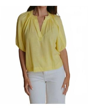 Laroque Henley Top - Yellow