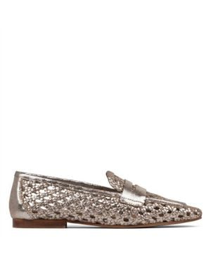 Donald J Pliner Naolin Penny Loafer - Metallic