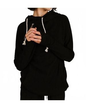 Ampersand Ave Doublehood Sweatshirt - Black