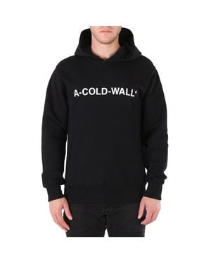A_COLD_WALL* A Cold Wall Essential Logo Cotton Hoodie - Black