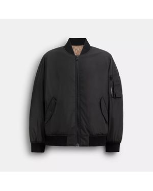 COACH Reversible Recycled Polyester Jacket - Black
