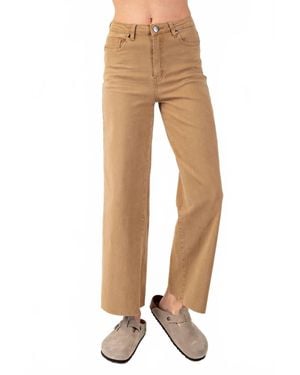 Easel Kiki Twill Pants - Natural