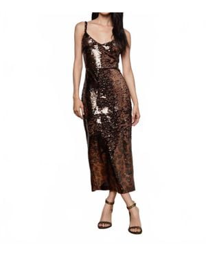 L'Agence 'Agence Lindsay Sequined Lace Dress in Black | Lyst