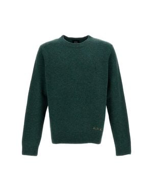 A.P.C. Edmond Crew Neck Sweater - Green