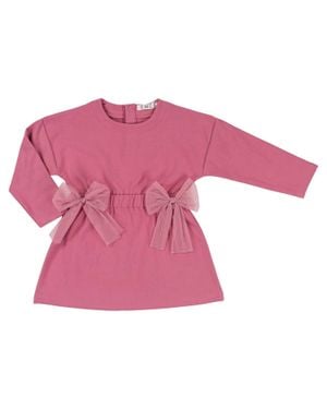 EMC Girls Stretch Fleece Dress - Pink