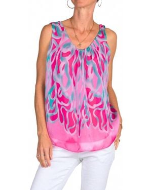 Gigi Moda Turbinio Silk Tank Top - Pink