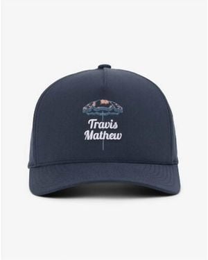 Travis Mathew Vacation Home Snapback Hat - Blue
