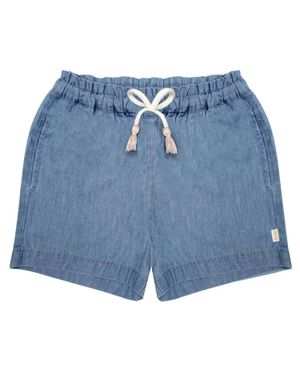 Sammy + Nat Kid's Chambray Kelly Short - Blue