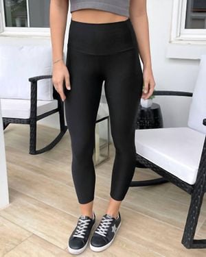 Grace and Lace Daily Pocket Cropped Leggings - Black