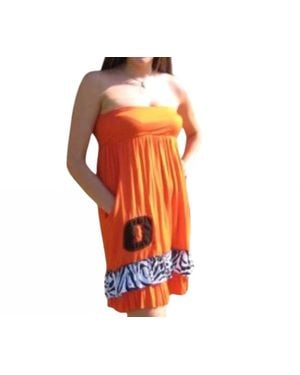 Livy Lu Oklahoma State College Logo Dress - Orange