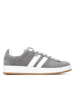 Xti Suede Casual Sneakers By - Gray