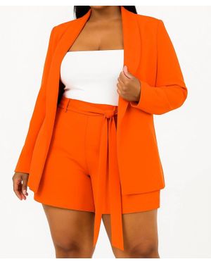 GIBIU Power Move Blazer Set - Orange