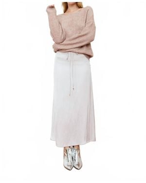 DELUC Kate Catalpa Sequin Sweater - White